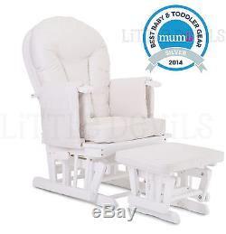 supremo bambino nursing glider chair and footstool