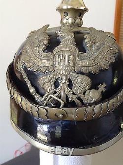 100% Original WW1 Era German/ Prussian Spiked Helmet, Pickelhaube