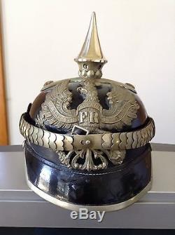 100% Original WW1 Era German/ Prussian Spiked Helmet, Pickelhaube