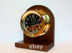 100 YEAR OLD WW1 US NAVY CHELSEA DECK CLOCK NO. 2 CIRCA 1918 ALL S/N's MATCH
