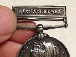 1885 North West Saskatchewan Rebellion Medal ID'd Canada CEF WWI WW1 Canadian