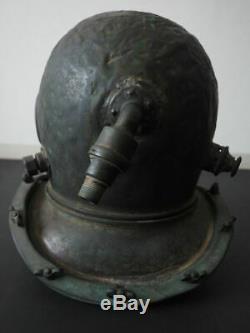 18'' Full Sizerare Antique Old Copper Brass Diving Divers Helmet Sensuigu #11645
