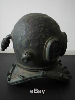 18'' Full Sizerare Antique Old Copper Brass Diving Divers Helmet Sensuigu #11645