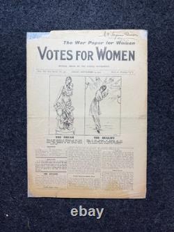 1914 WWI Begins in Europe, Suffragist Feminist Newspaper, World War One Gifts