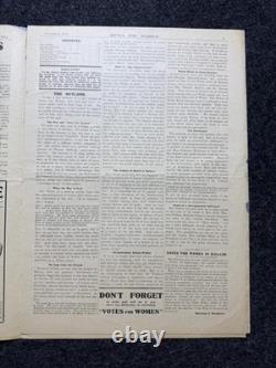 1914 WWI Begins in Europe, Suffragist Feminist Newspaper, World War One Gifts