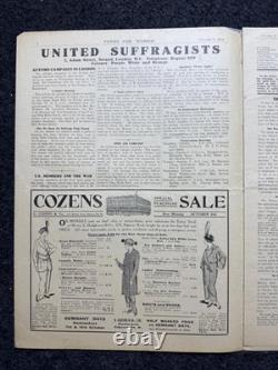 1914 WWI Begins in Europe, Suffragist Feminist Newspaper, World War One Gifts