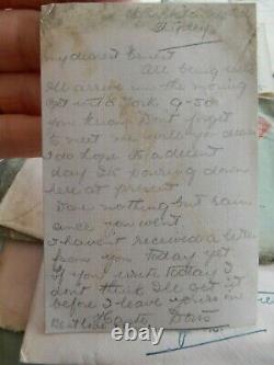 1914 era WW1 letters from Doris of Bradford to Ernest Boston 7609 SALTaire b