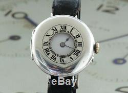 1915 Dated WW1 Silver Half Hunter Original SS&Co Trench Watch Awesome