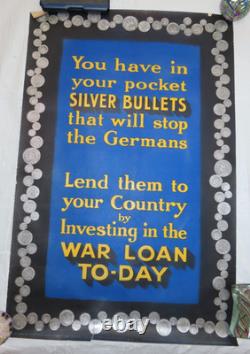 1915 WWI Poster British War Committe Poster Litho David Allen&SonsORIGINAL