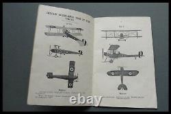 1915 Ww1 Silhouettes Of Aeroplanes Manual Rfc Royal Flying Corps Rnas Artillery