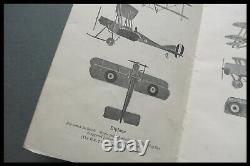 1915 Ww1 Silhouettes Of Aeroplanes Manual Rfc Royal Flying Corps Rnas Artillery