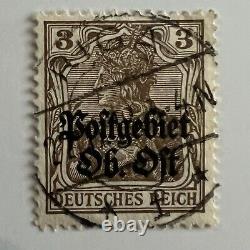 1916 Russia German Occupation Stamp #n2 Ovpt With Riga Son Sotn Bullseye Cancel