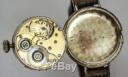 1916 WW1 Silver Semi Hermetic Omega Trench Watch, A Very Rare Omega Watch