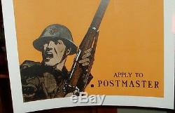 1917 Us Marine Recruiting Poster Eee-yah-yip Wwi World War One Marine C. B. Falls