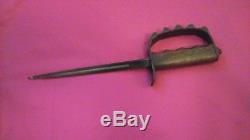 1917 WW1 A. C. Co. Military Trench Knife With Scabbard Very Good Condition