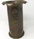 1917 WWI ASC British Army Service Corps Heavy Brass Vase