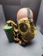1918 British WWI Small Box Respirator Gas Mask 87th Division Carrier Bag/Caniste