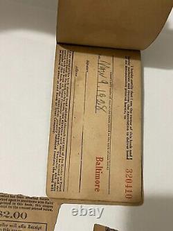 1918 Fourth Liberty Loan Partial Payment Plan Coupon Book $50 War Bond WW1