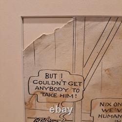 1918 Original Hand-drawn Walt Mcdougall World War I Cartoon Fort Meade Recruits