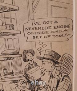 1918 Original Hand-drawn Walt Mcdougall World War I Cartoon Fort Meade Recruits