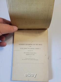 1918 Soldiers Handbook of the Rifle & Score Book Model 1917 US Army WW1