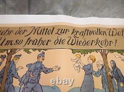 1918 WWI Austrian War Loan Poster (original on Linen)
