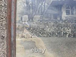1918 World War I, France Soldiers Photo Framed Picture 15 X 11