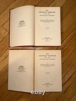 1919 The German Empire 1867-1914 Dawson 2 Vol Set WWI History Macmillan