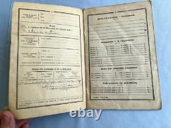 1919 WWI France Service Livret Booklet