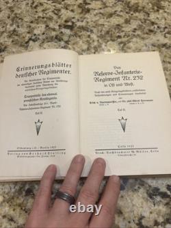 1927 Reserve-Infanterie-Regiment Nr. 232 Teil I & II WWI German History Set RARE