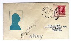 1932 WWI John Joseph Black Jack Pershing WWI General Autograph Cover