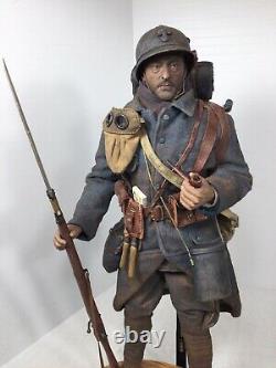 1/6 DID Ww1 French Front Line Infantry Berthier + Stand Trenches Dragon Bbi 1917