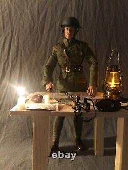 1/6 WWI AEF U. S. Army Officer Trench Dugout 12 Custom WW1 DiD Action Figure Set