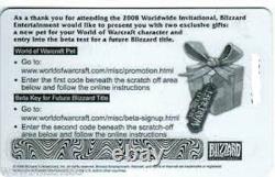 2008 Paris WWI Blizzard World Wide Invitational Mini Tyrael's Hilt Pet Loot Card