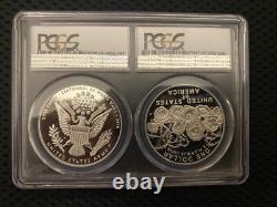 2018 WW 1 CENTENNIAL FS PCGS PR69DCAM AND Army MEDAL PR69DCAM Dual Slab