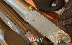 #228 Us Army Ww2 /ww1  Military Wooden Tripod Extends To 60