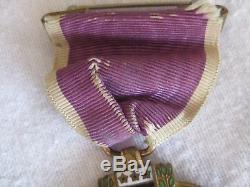 27th Div WW1 Officially Engraved Purple Heart Medal + Paperwk Silver Star Recipt