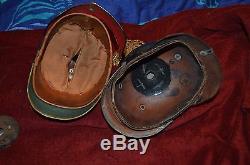 2 WW1 German Enlisted Man's Pickelhaube/Spiked Helmet for parts