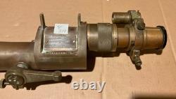 #319 Us Army Ww1/ww2 Telescope M1910a1 In Leather Case Gurley Troy New York