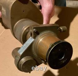 #319 Us Army Ww1/ww2 Telescope M1910a1 In Leather Case Gurley Troy New York