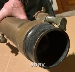 #319 Us Army Ww1/ww2 Telescope M1910a1 In Leather Case Gurley Troy New York
