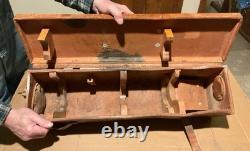 #319 Us Army Ww1/ww2 Telescope M1910a1 In Leather Case Gurley Troy New York