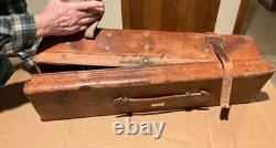 #319 Us Army Ww1/ww2 Telescope M1910a1 In Leather Case Gurley Troy New York