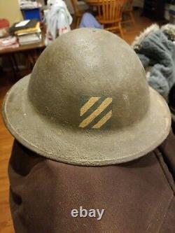 3rd Infantry Divison AEF World War 1 Doughboy Helmet