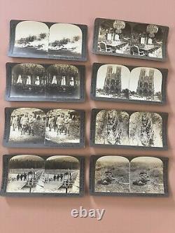 47 Antique WORLD WAR 1 Stereoscopic Stereoview Cards WW1 Rare