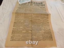487 WWI German INVASION Belgium England will Fight PARIS NEWS August 1914