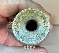 #514 Us Military Ww1 Trench Art Shell Well Marked, Dated 1918