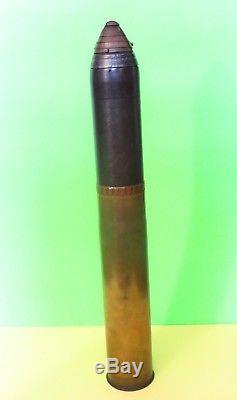 75MM WWI Howitzer inert shell and projectile Militaria collectible