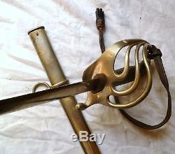 ANTIQUE SWORD FRENCH ARMY INFANTRY OFFICER'S SABRE LATE 1800's-WWI