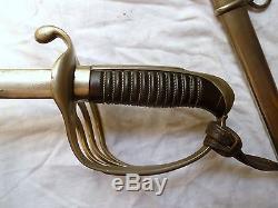 ANTIQUE SWORD FRENCH ARMY INFANTRY OFFICER'S SABRE LATE 1800's-WWI